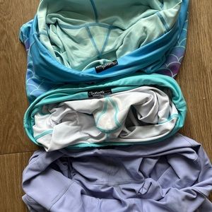 Constantly varied gear capris. Medium. Electric blue. Barely worn.